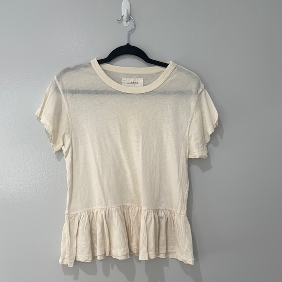 THE GREAT. Tops - The Great Women's Peplum Top Spring Summer Vacation Wear lightweight Size 0